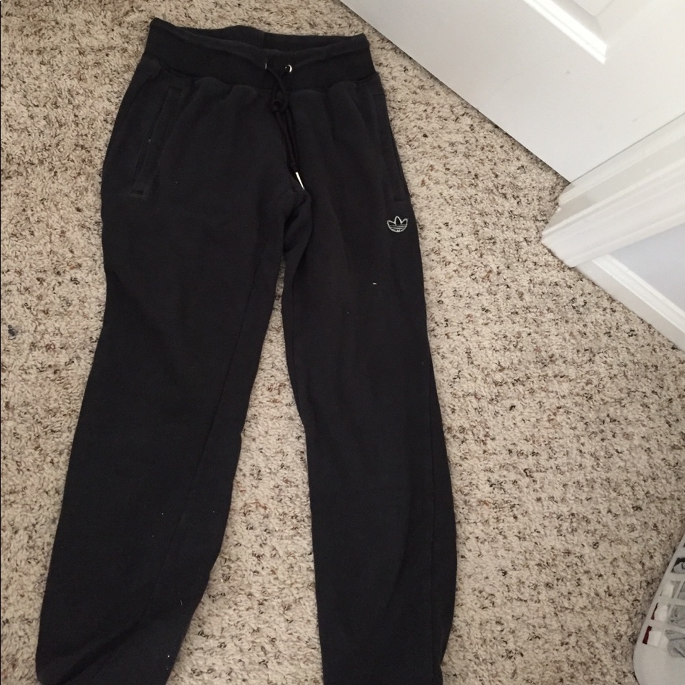 Black adidas sweatpants